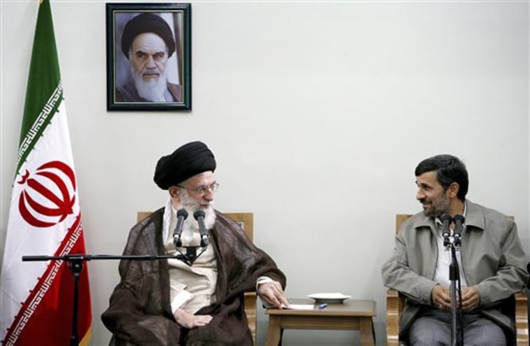 Ali Khamenei Mahmoud Ahmadinejad